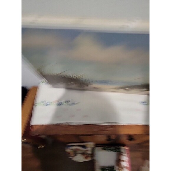 Vintage Original Oil Painting on canvas seascape by Marion Gray '77 Nederland Tx - Picture 10 of 12